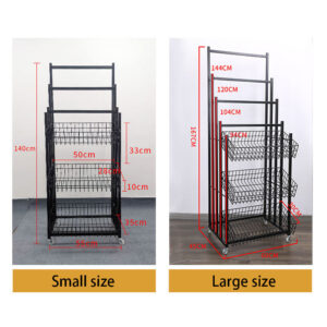 Umbrella and Clothing Display Stand with Pulley Multi-layer
