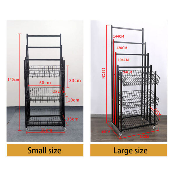 Umbrella and Clothing Display Stand with Pulley Multi-layer