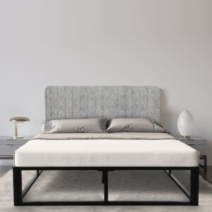 Soft Bed Roll-up Headboard with Iron Frame