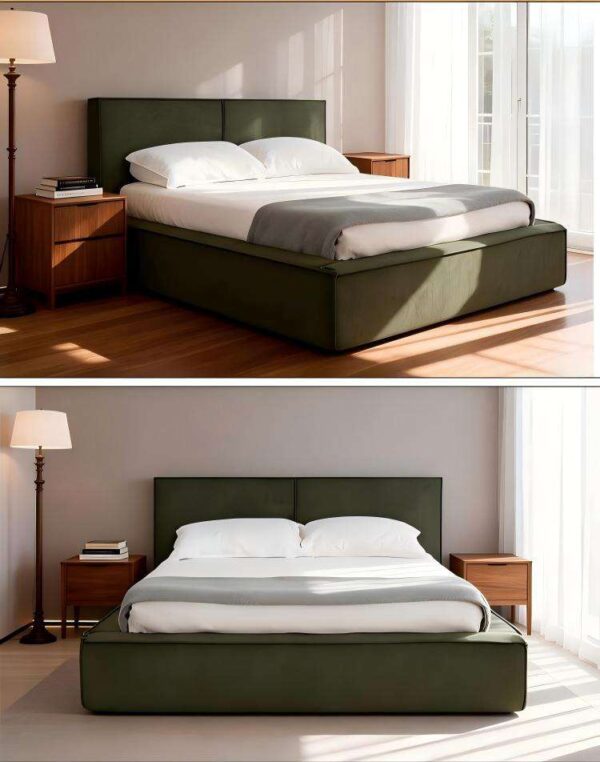 Compressed Metal Frame Bed