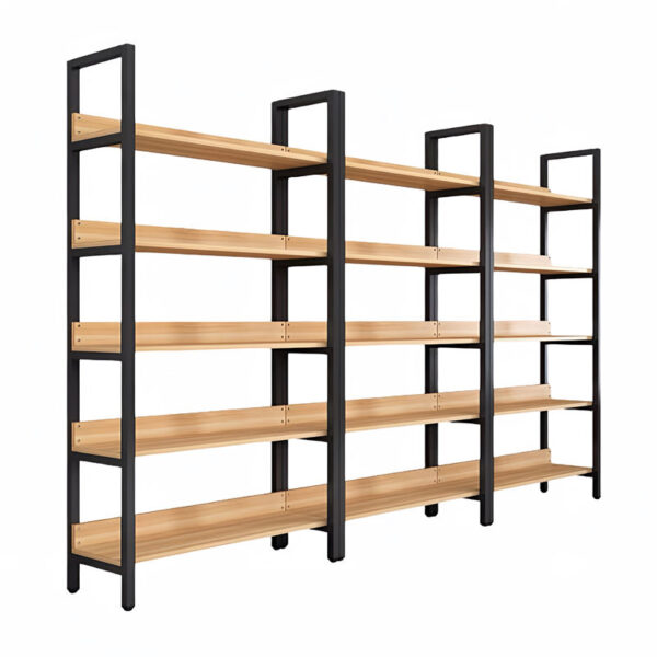 Metal Wood Display Stand Shelf